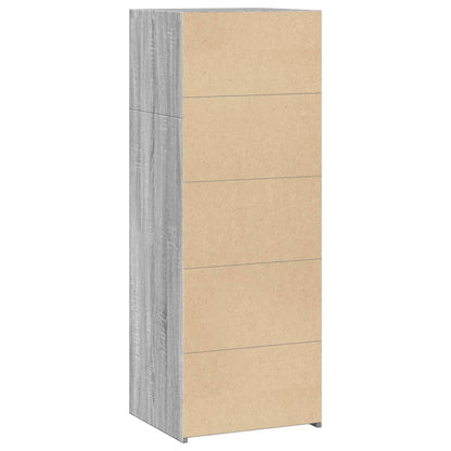 Highboard Grau Sonoma 45x41x124 cm Holzwerkstoff