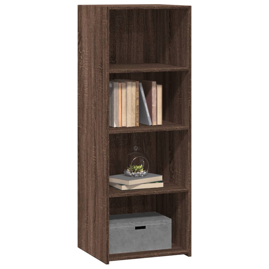 Highboard Braun Eichen-Optik 45x41x124 cm Holzwerkstoff