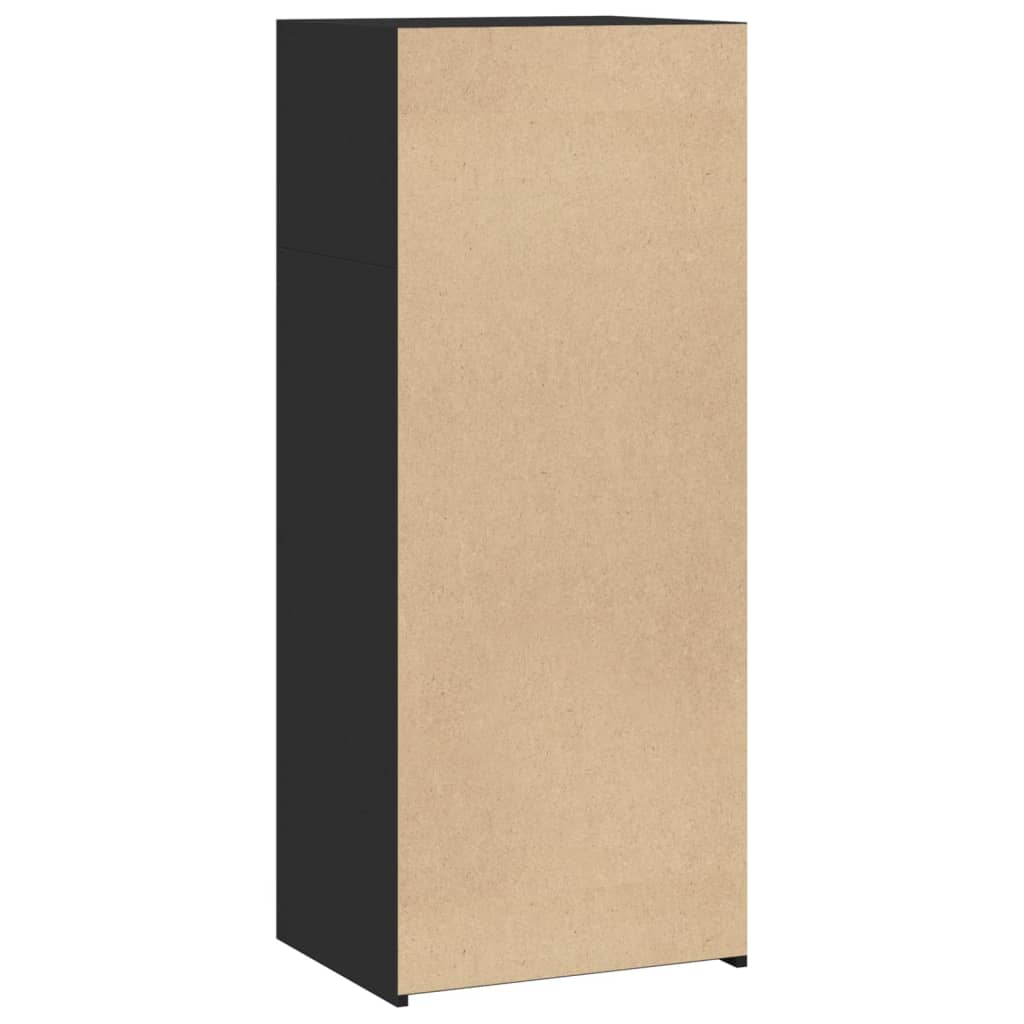 Highboard Schwarz 50x41x124 cm Holzwerkstoff