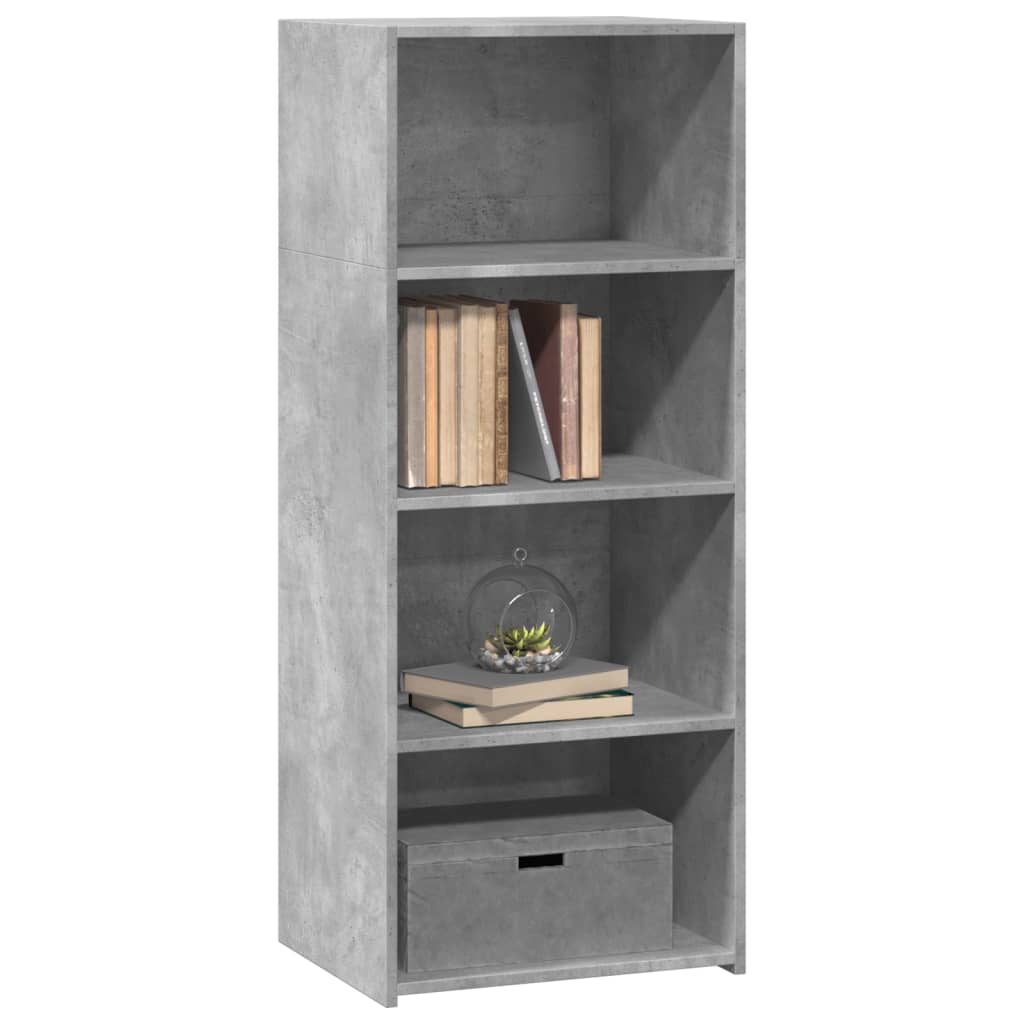 Highboard Betongrau 50x41x124 cm Holzwerkstoff