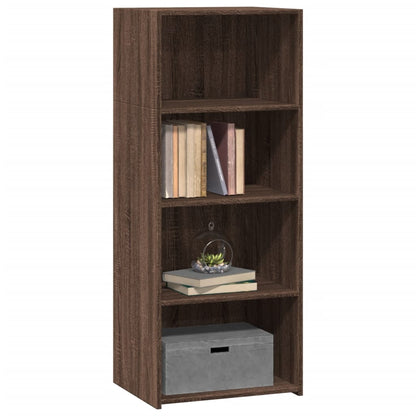 Highboard Braun Eichen-Optik 50x41x124 cm Holzwerkstoff