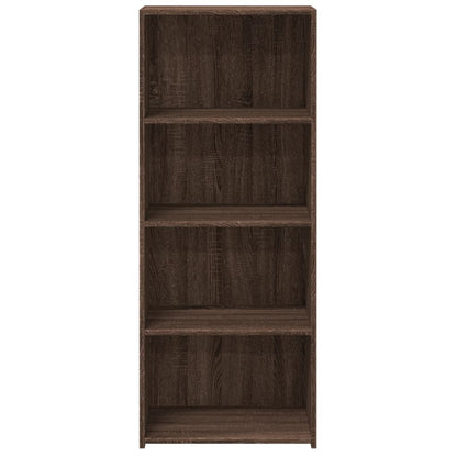 Highboard Braun Eichen-Optik 50x41x124 cm Holzwerkstoff