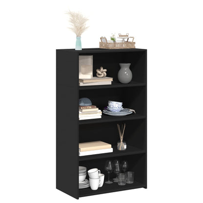 Highboard Schwarz 70x41x124 cm Holzwerkstoff