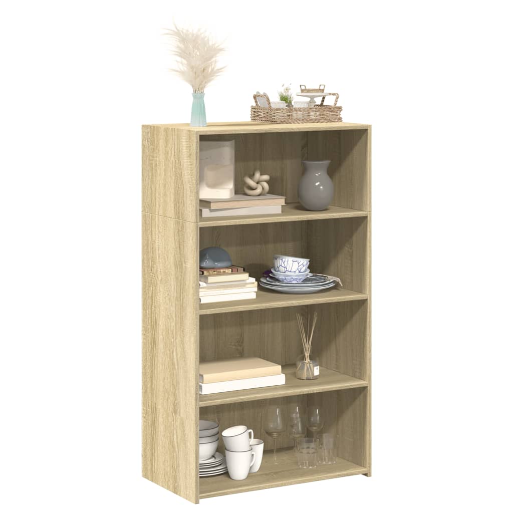 Highboard Sonoma-Eiche 70x41x124 cm Holzwerkstoff