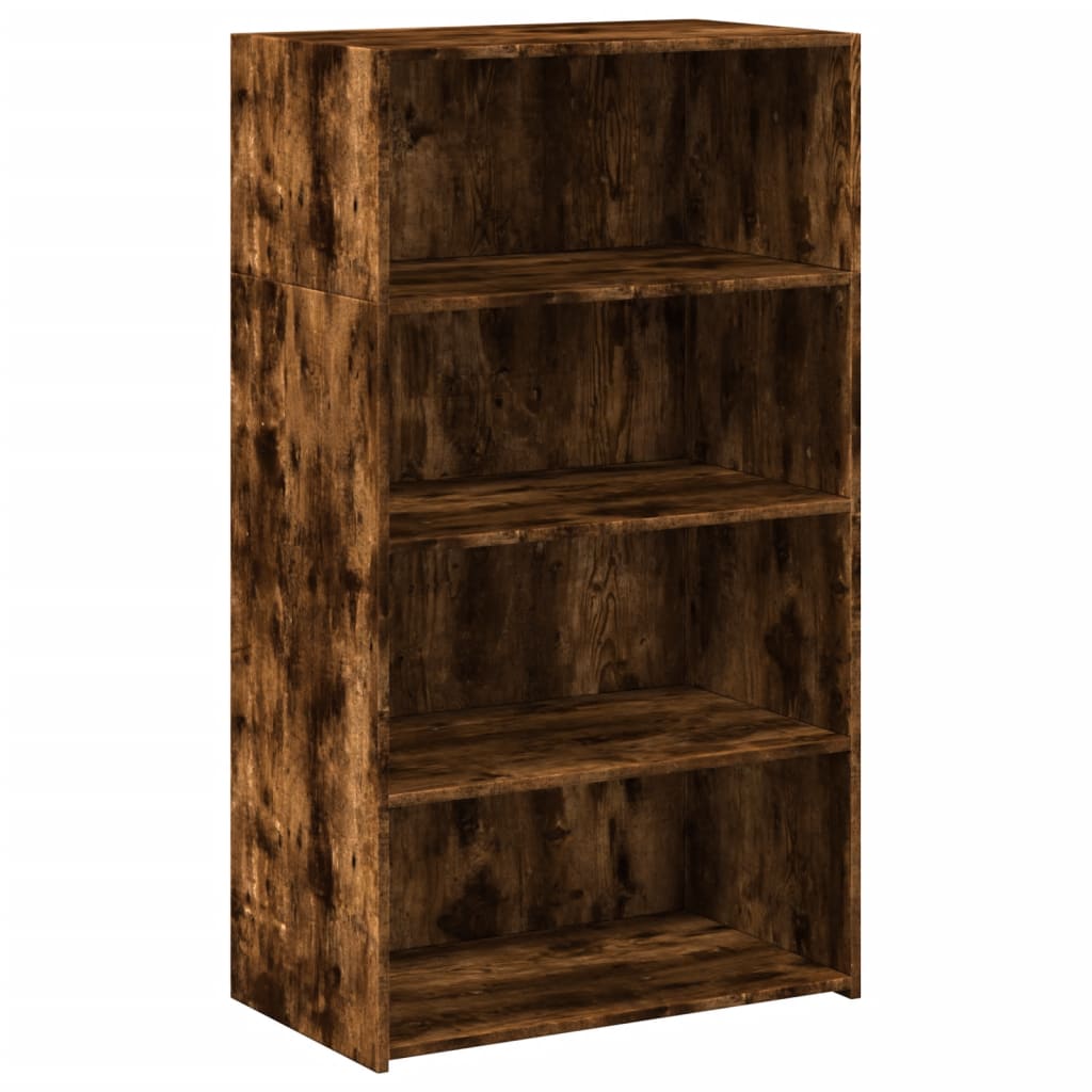 Highboard Räuchereiche 70x41x124 cm Holzwerkstoff