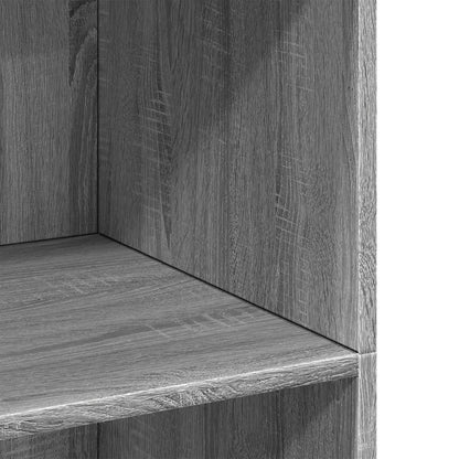 Highboard Grau Sonoma 70x41x124 cm Holzwerkstoff