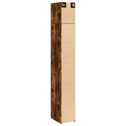 Hochschrank Schmal Räuchereiche 30x42,5x225 cm Holzwerkstoff