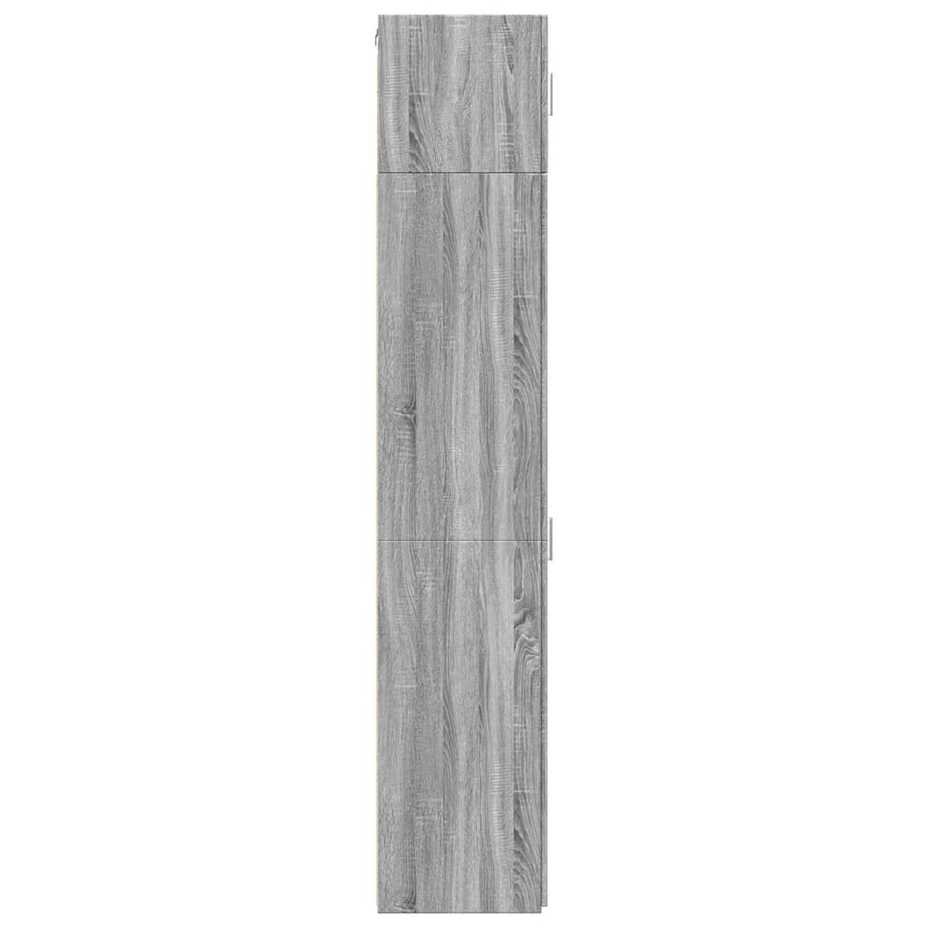 Hochschrank Schmal Grau Sonoma 30x42,5x225 cm Holzwerkstoff