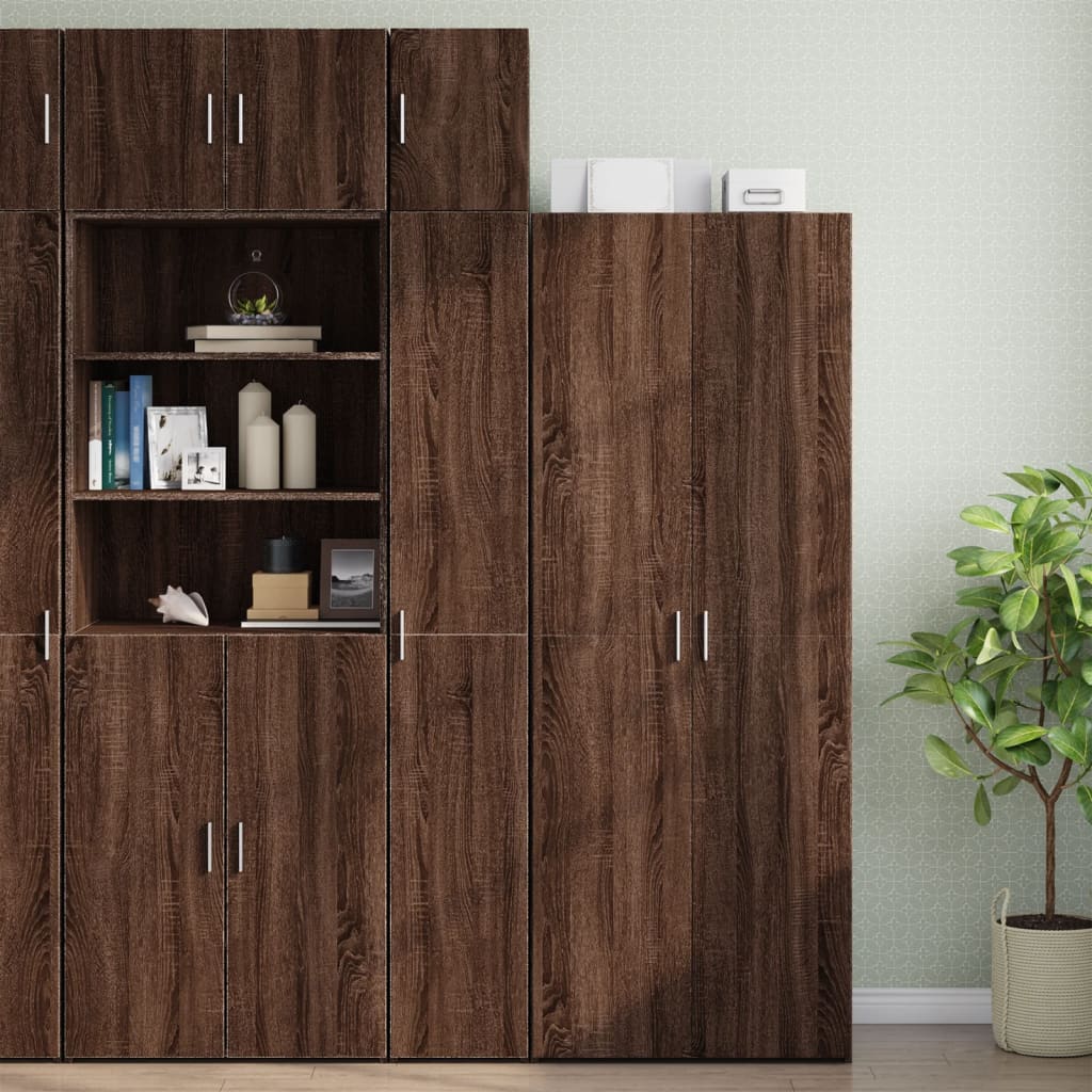 Hochschrank Schmal Eichen-Optik 30x42,5x225 cm Holzwerkstoff