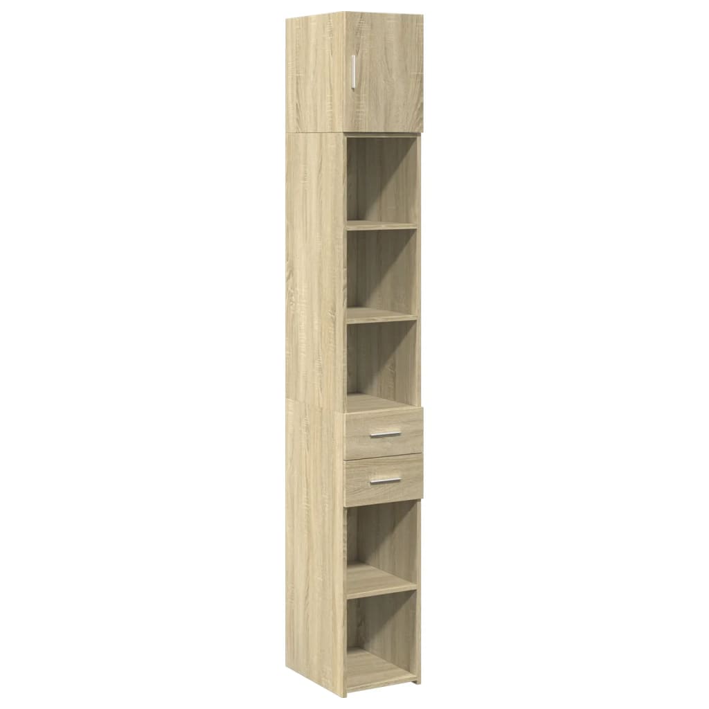 Hochschrank Schmal Sonoma-Eiche 30x42,5x225 cm Holzwerkstoff