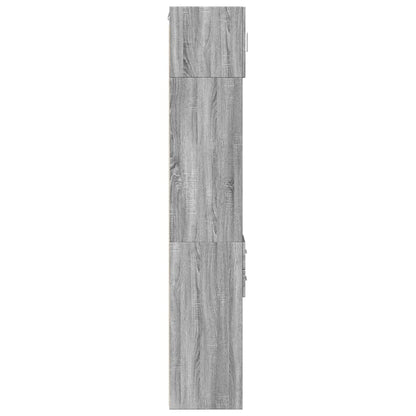 Hochschrank Schmal Grau Sonoma 30x42,5x225 cm Holzwerkstoff