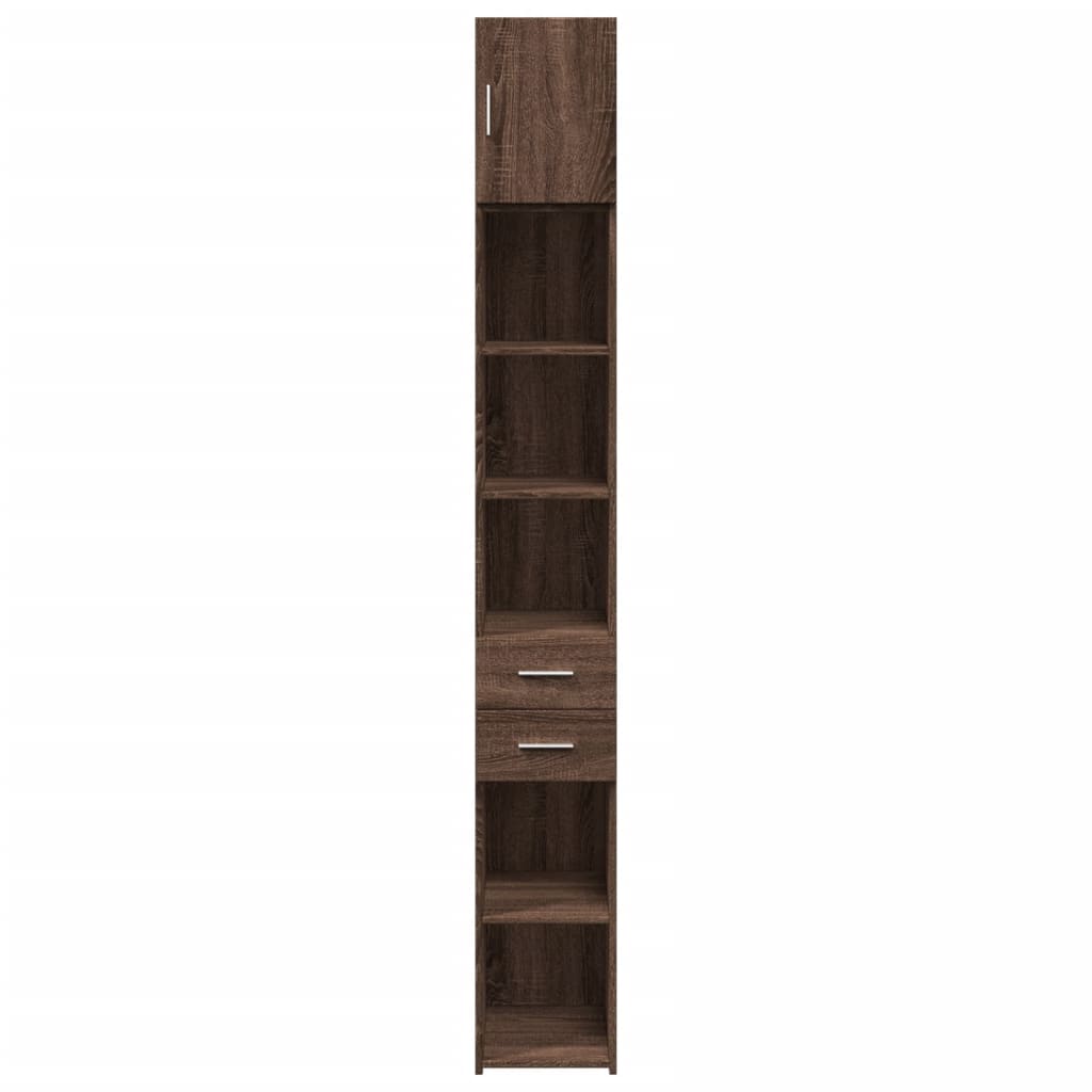 Hochschrank Schmal Eichen-Optik 30x42,5x225 cm Holzwerkstoff