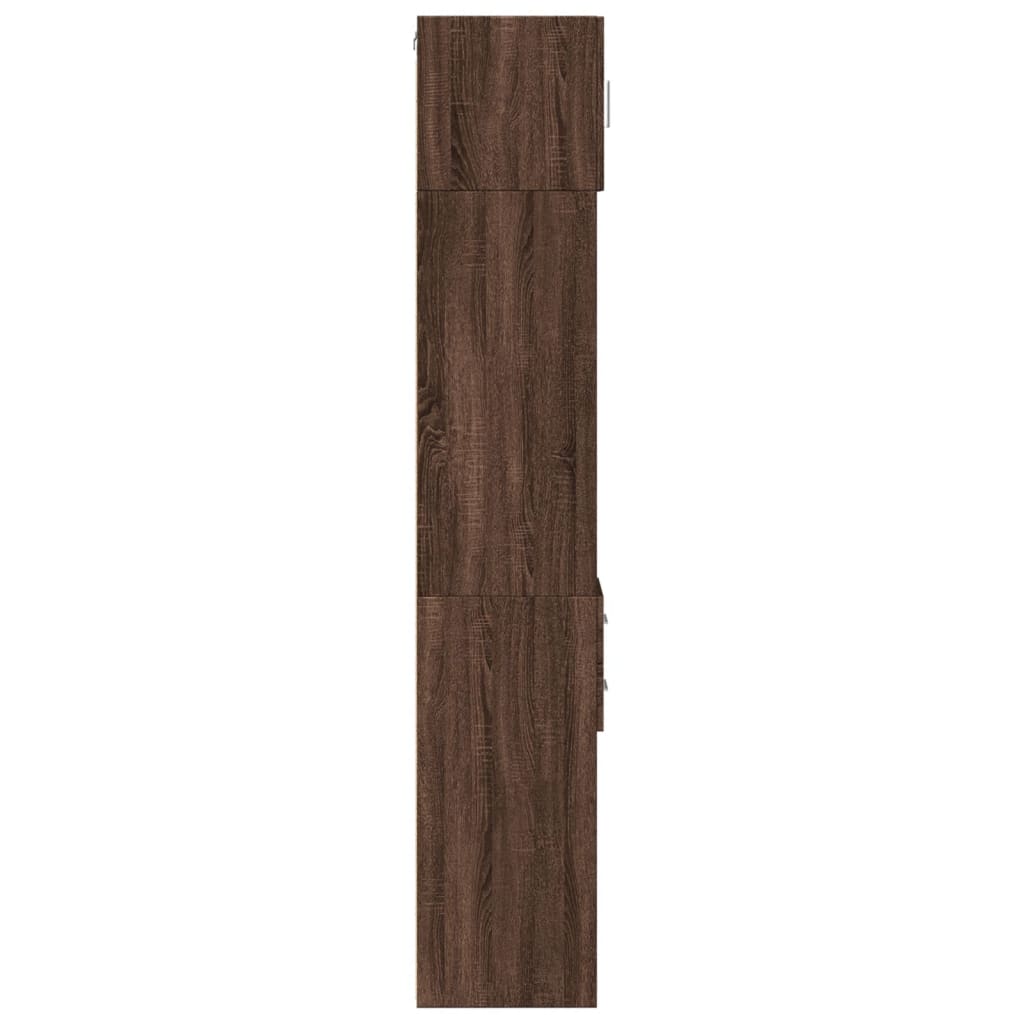 Hochschrank Schmal Eichen-Optik 30x42,5x225 cm Holzwerkstoff