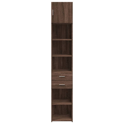 Hochschrank Schmal Eichen-Optik 40x42,5x225 cm Holzwerkstoff