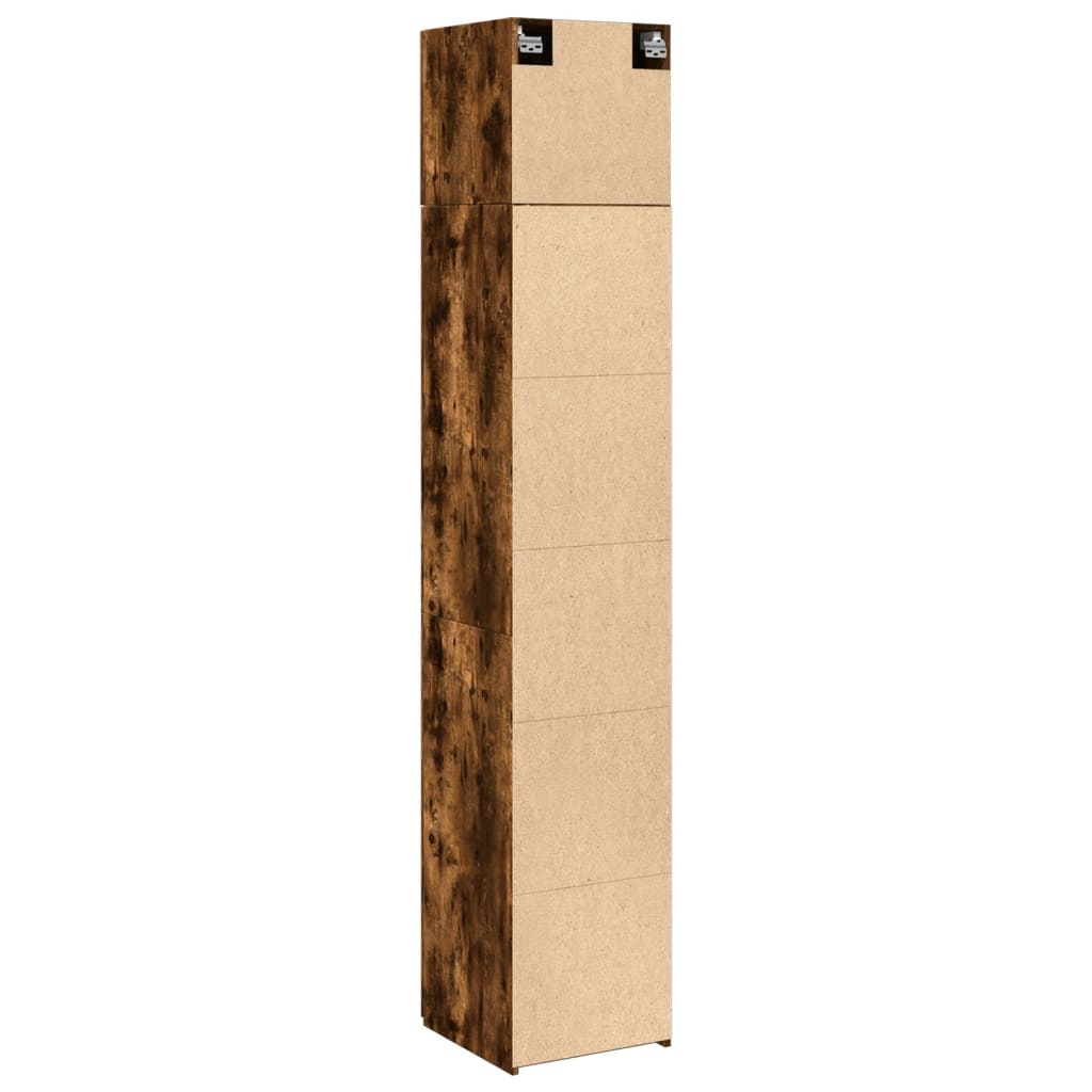 Hochschrank Schmal Räuchereiche 40x42,5x225 cm Holzwerkstoff