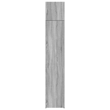 Hochschrank Schmal Grau Sonoma 40x42,5x225 cm Holzwerkstoff