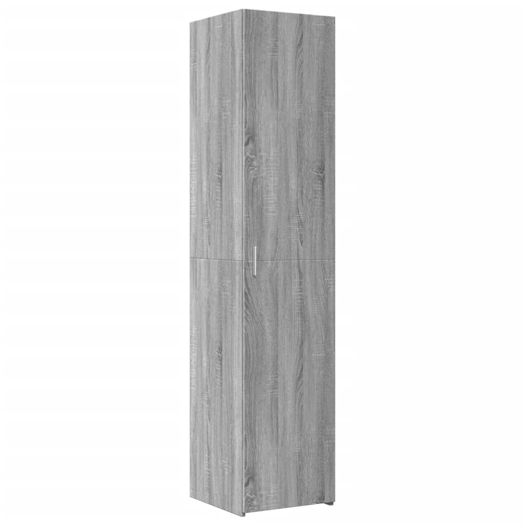 Hochschrank Schmal Grau Sonoma 40x42,5x225 cm Holzwerkstoff