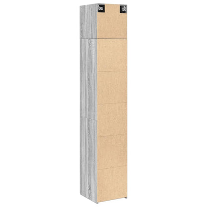 Hochschrank Schmal Grau Sonoma 40x42,5x225 cm Holzwerkstoff