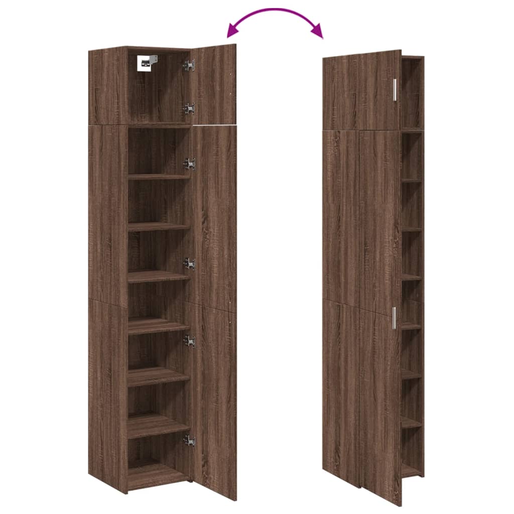 Hochschrank Schmal Eichen-Optik 40x42,5x225 cm Holzwerkstoff