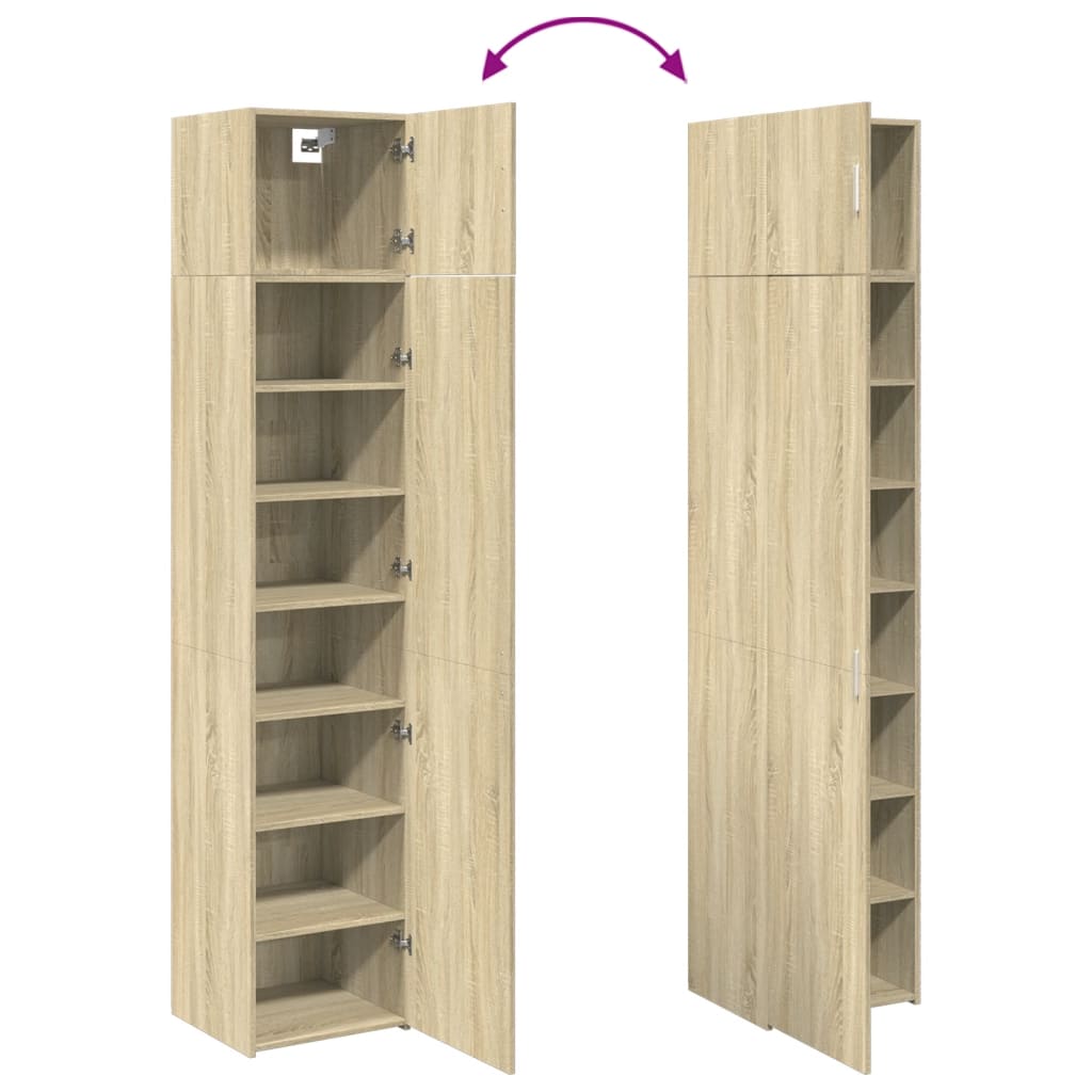 Hochschrank Schmal Sonoma-Eiche 45x42,5x225 cm Holzwerkstoff