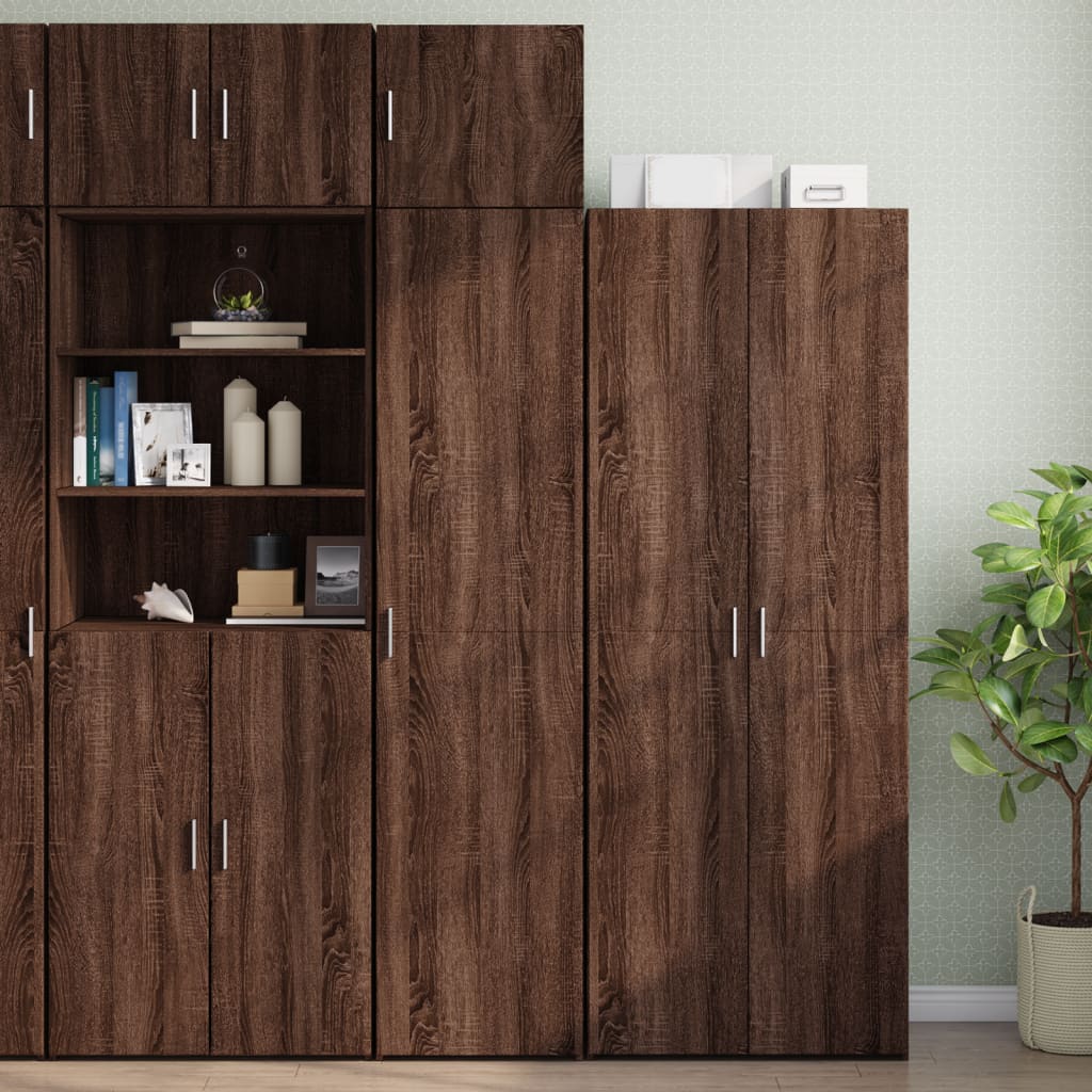 Hochschrank Schmal Eichen-Optik 45x42,5x225 cm Holzwerkstoff