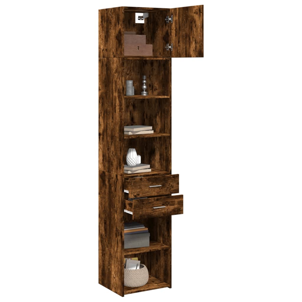 Hochschrank Schmal Räuchereiche 45x42,5x225 cm Holzwerkstoff