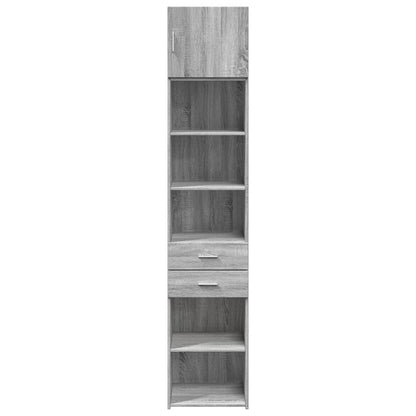 Hochschrank Schmal Grau Sonoma 45x42,5x225 cm Holzwerkstoff