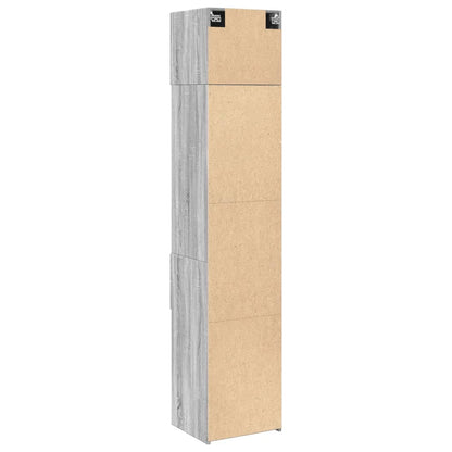 Hochschrank Schmal Grau Sonoma 45x42,5x225 cm Holzwerkstoff