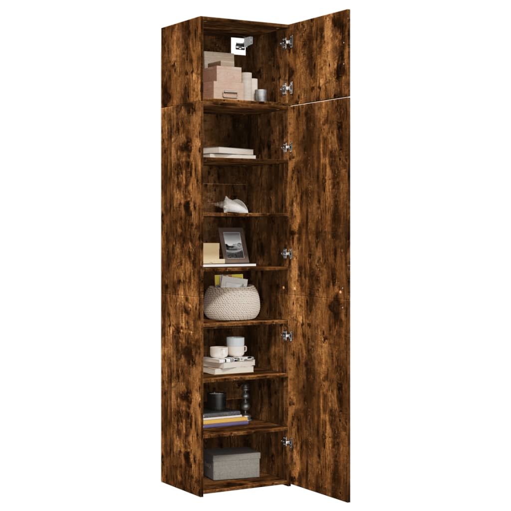 Hochschrank Schmal Räuchereiche 50x42,5x225 cm Holzwerkstoff