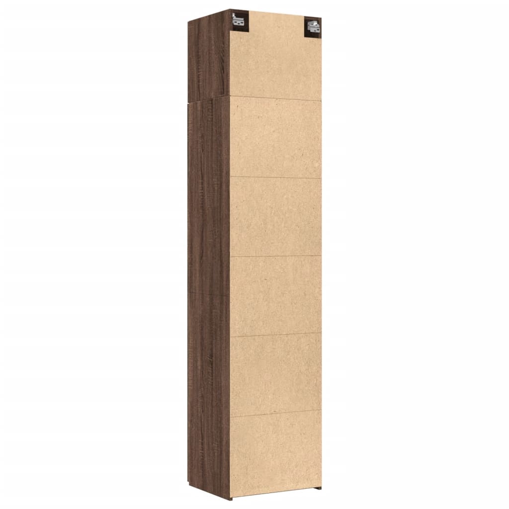 Hochschrank Schmal Eichen-Optik 50x42,5x225 cm Holzwerkstoff