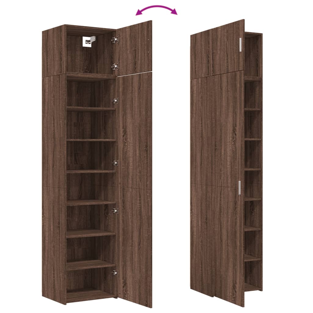 Hochschrank Schmal Eichen-Optik 50x42,5x225 cm Holzwerkstoff