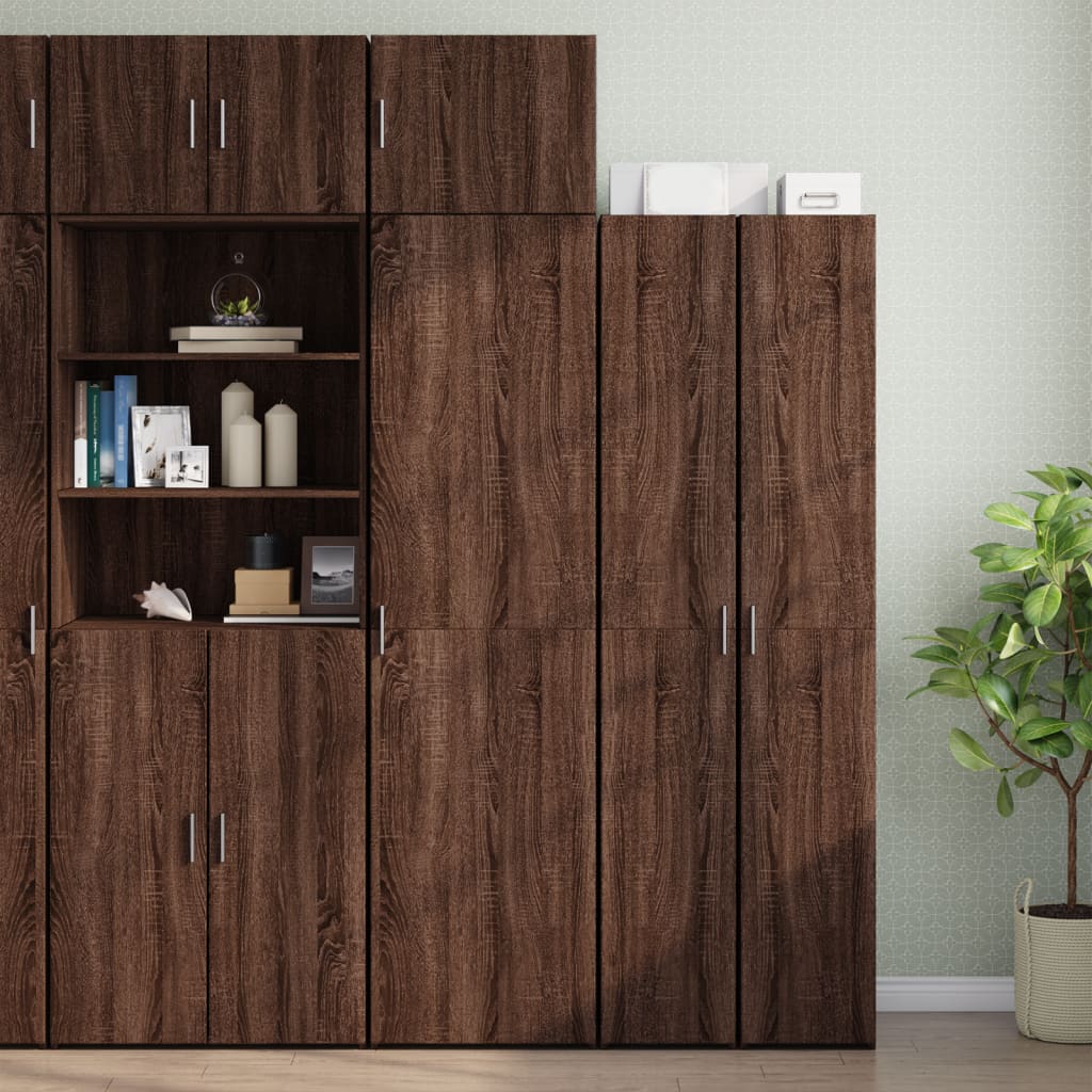 Hochschrank Schmal Eichen-Optik 50x42,5x225 cm Holzwerkstoff