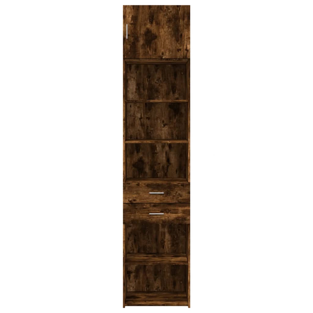 Hochschrank Schmal Räuchereiche 50x42,5x225 cm Holzwerkstoff