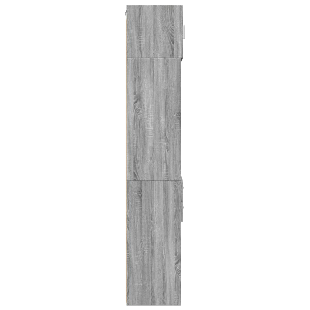 Hochschrank Schmal Grau Sonoma 50x42,5x225 cm Holzwerkstoff