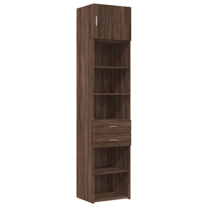 Hochschrank Schmal Eichen-Optik 50x42,5x225 cm Holzwerkstoff