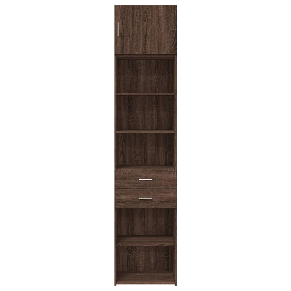 Hochschrank Schmal Eichen-Optik 50x42,5x225 cm Holzwerkstoff