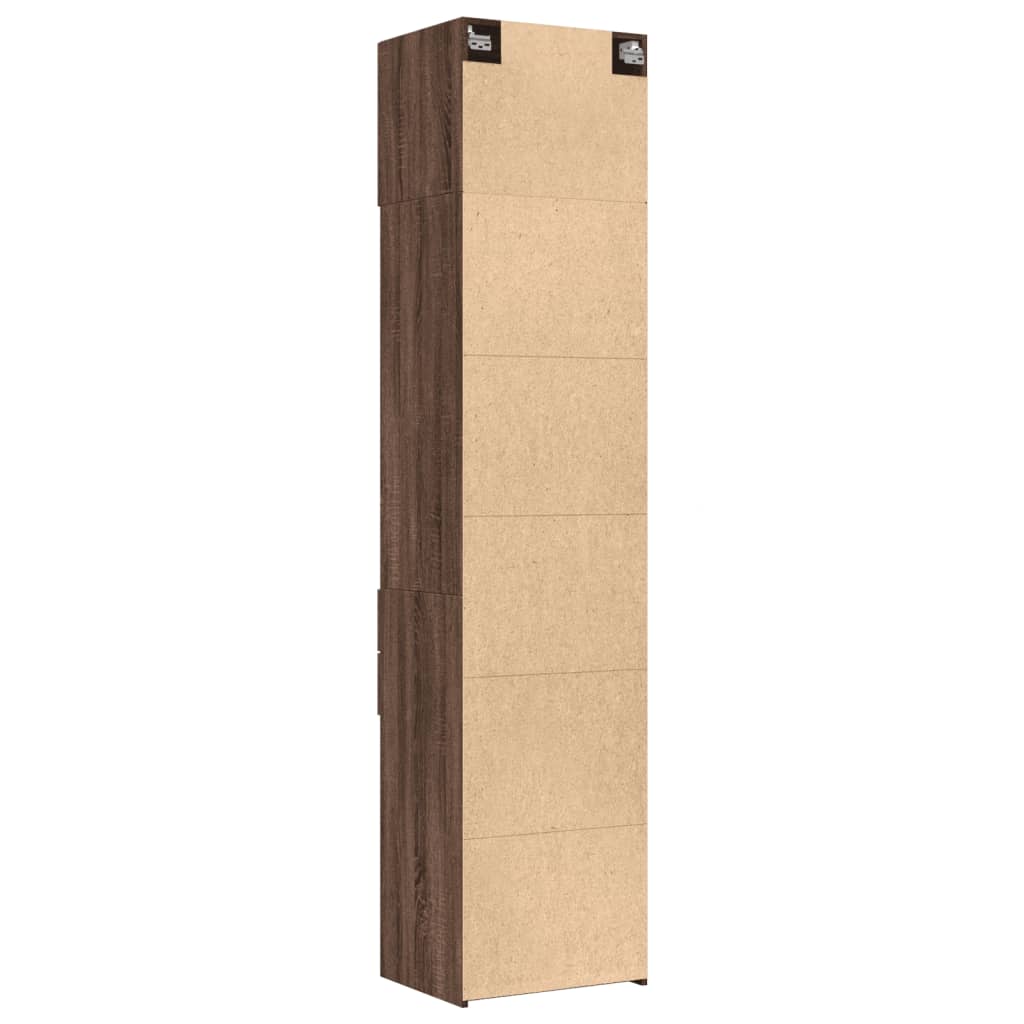 Hochschrank Schmal Eichen-Optik 50x42,5x225 cm Holzwerkstoff