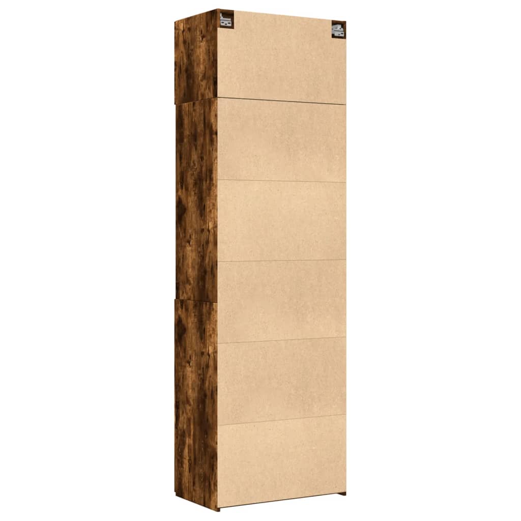 Hochschrank Räuchereiche 70x42,5x225 cm Holzwerkstoff