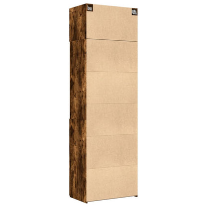 Hochschrank Räuchereiche 70x42,5x225 cm Holzwerkstoff