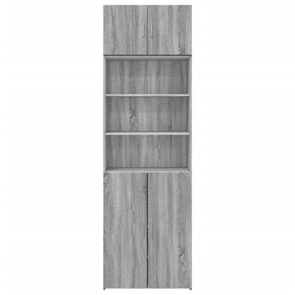 Hochschrank Grau Sonoma 70x42,5x225 cm Holzwerkstoff