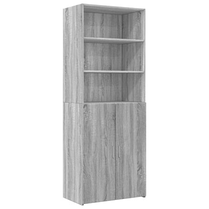 Hochschrank Grau Sonoma 70x42,5x225 cm Holzwerkstoff