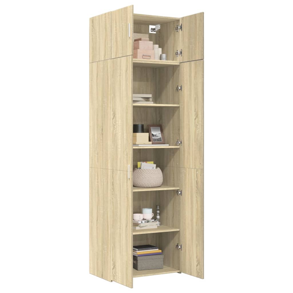 Hochschrank Sonoma-Eiche 70x42,5x225 cm Holzwerkstoff