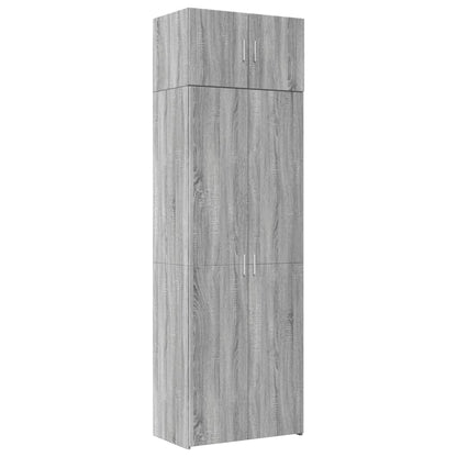 Hochschrank Grau Sonoma 70x42,5x225 cm Holzwerkstoff