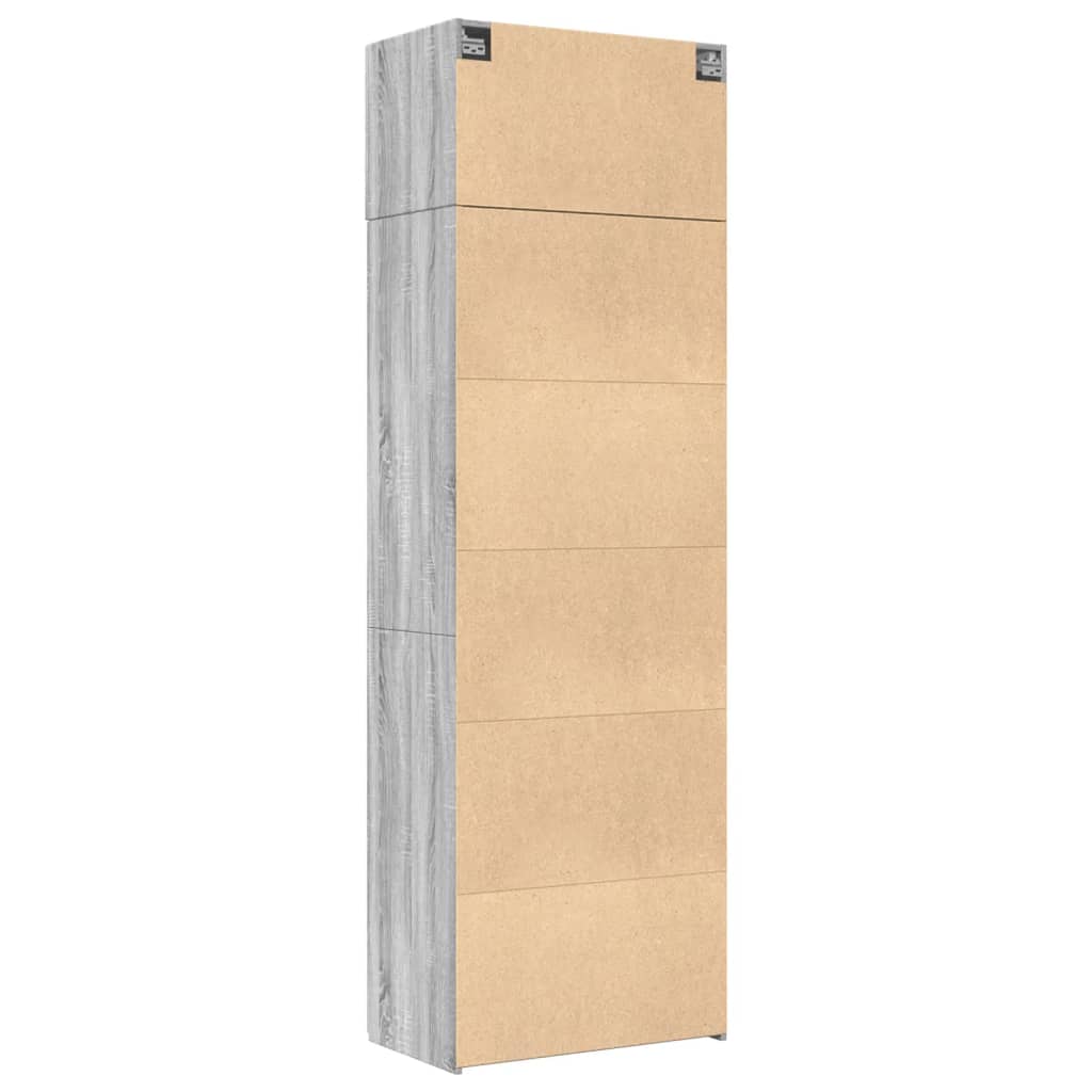 Hochschrank Grau Sonoma 70x42,5x225 cm Holzwerkstoff