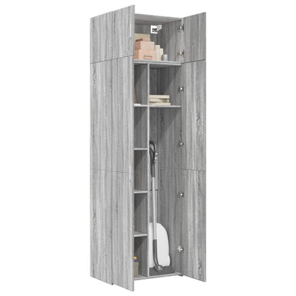 Hochschrank Grau Sonoma 70x42,5x225 cm Holzwerkstoff