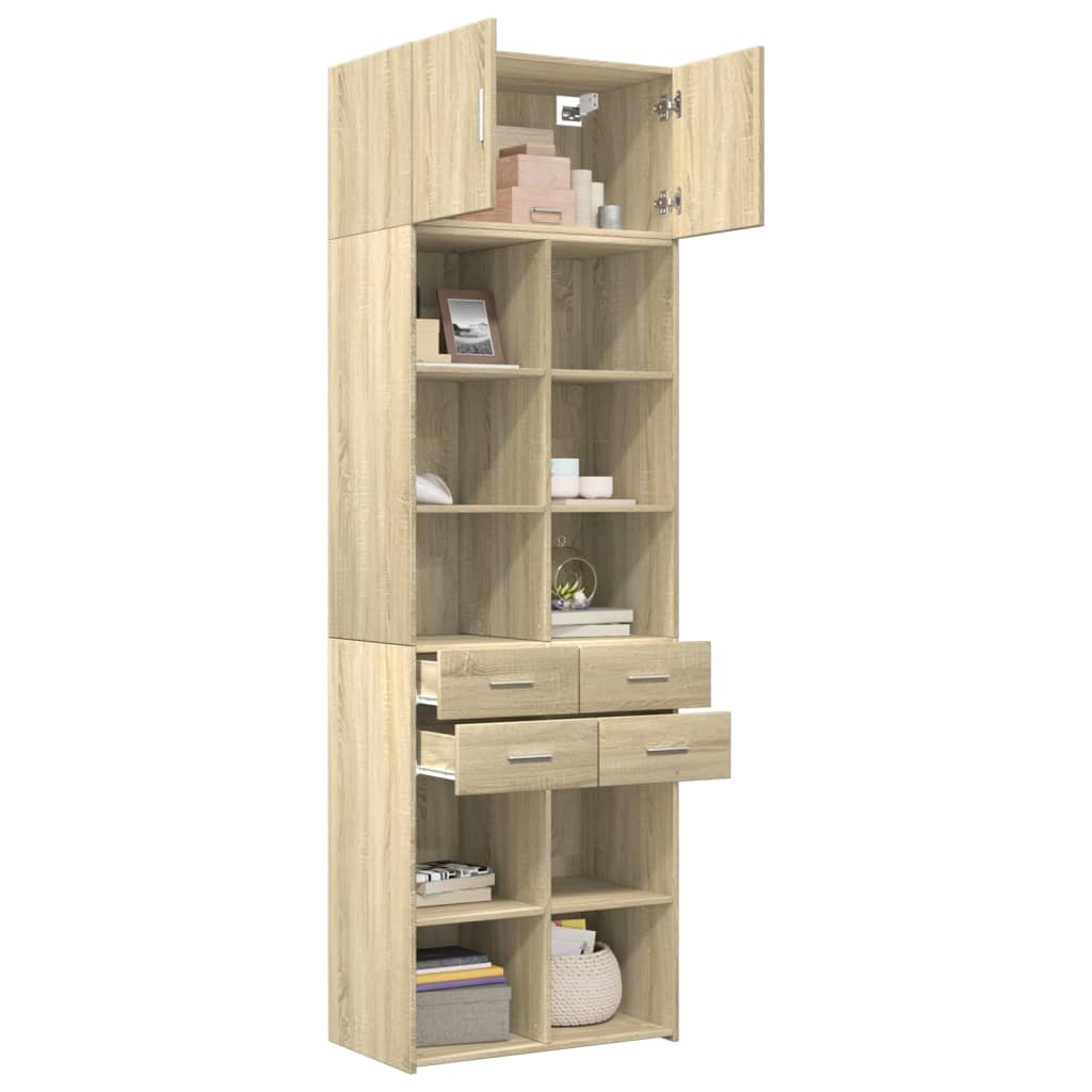 Hochschrank Sonoma-Eiche 70x42,5x225 cm Holzwerkstoff