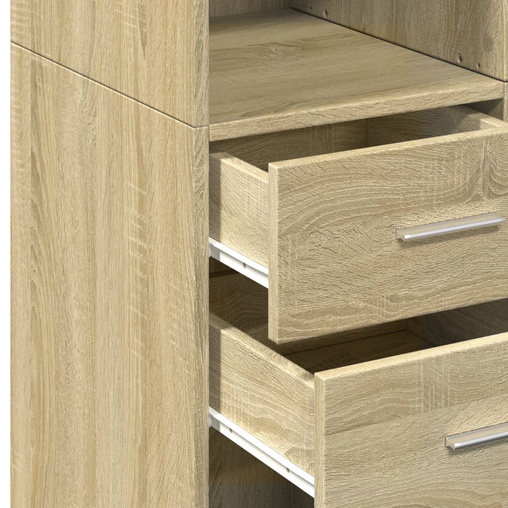 Hochschrank Sonoma-Eiche 70x42,5x225 cm Holzwerkstoff