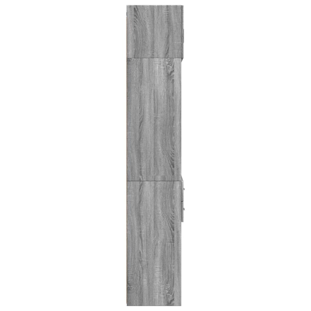 Hochschrank Grau Sonoma 70x42,5x225 cm Holzwerkstoff