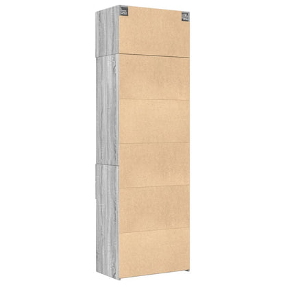 Hochschrank Grau Sonoma 70x42,5x225 cm Holzwerkstoff