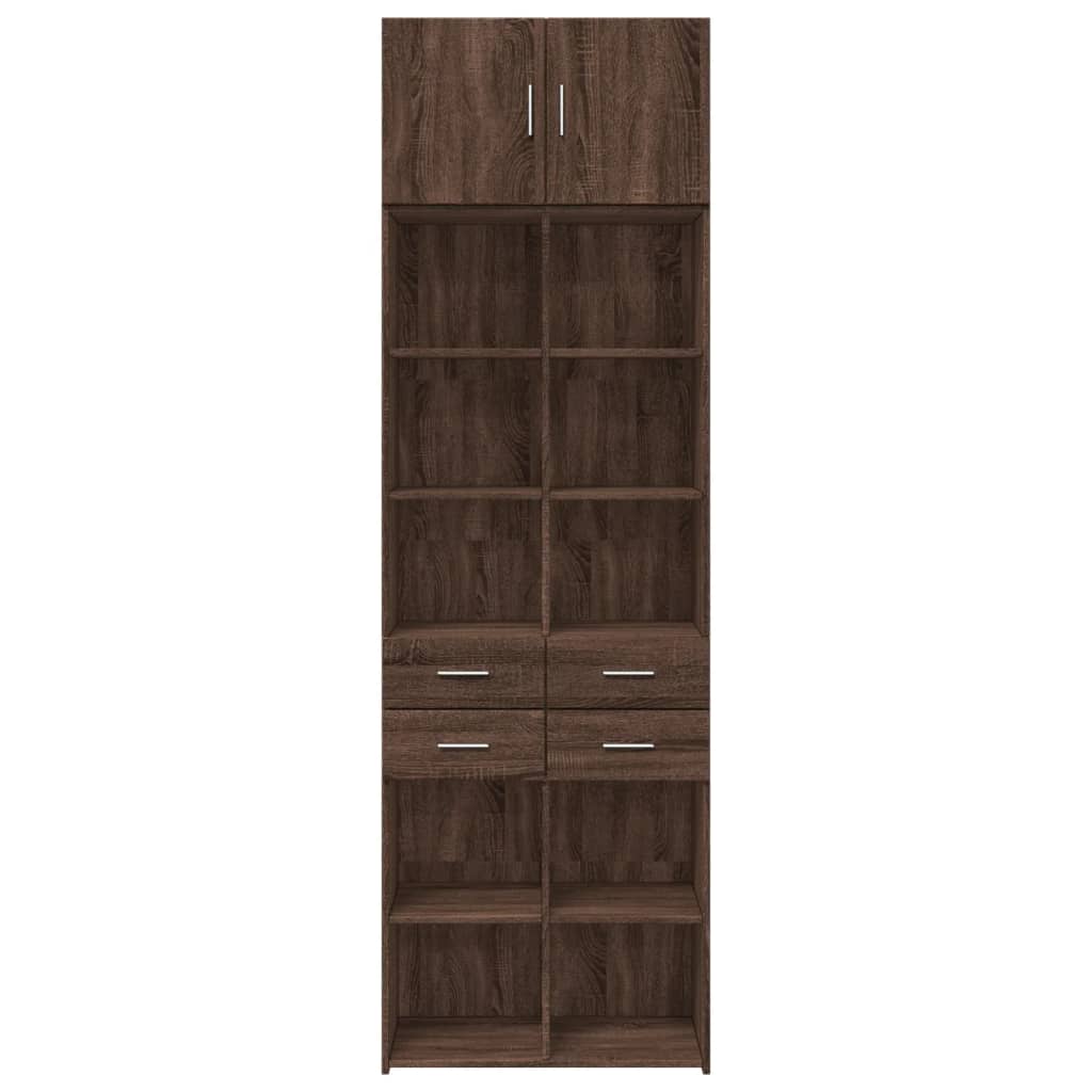 Hochschrank Eichen-Optik 70x42,5x225 cm Holzwerkstoff